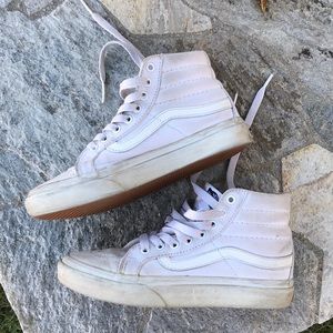 White high top vans